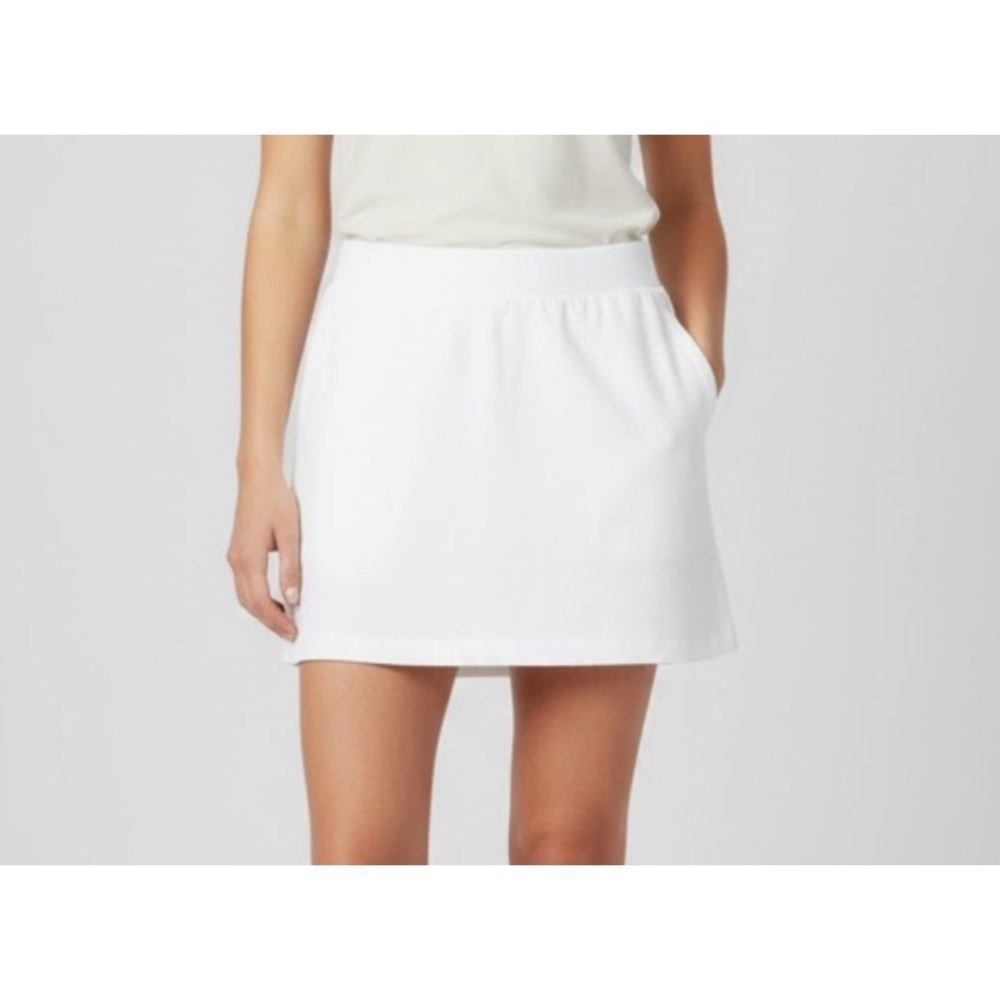 T by Talbots Womens White Skirt Pockets Athleisure Tennis Golf Sporty XS‎